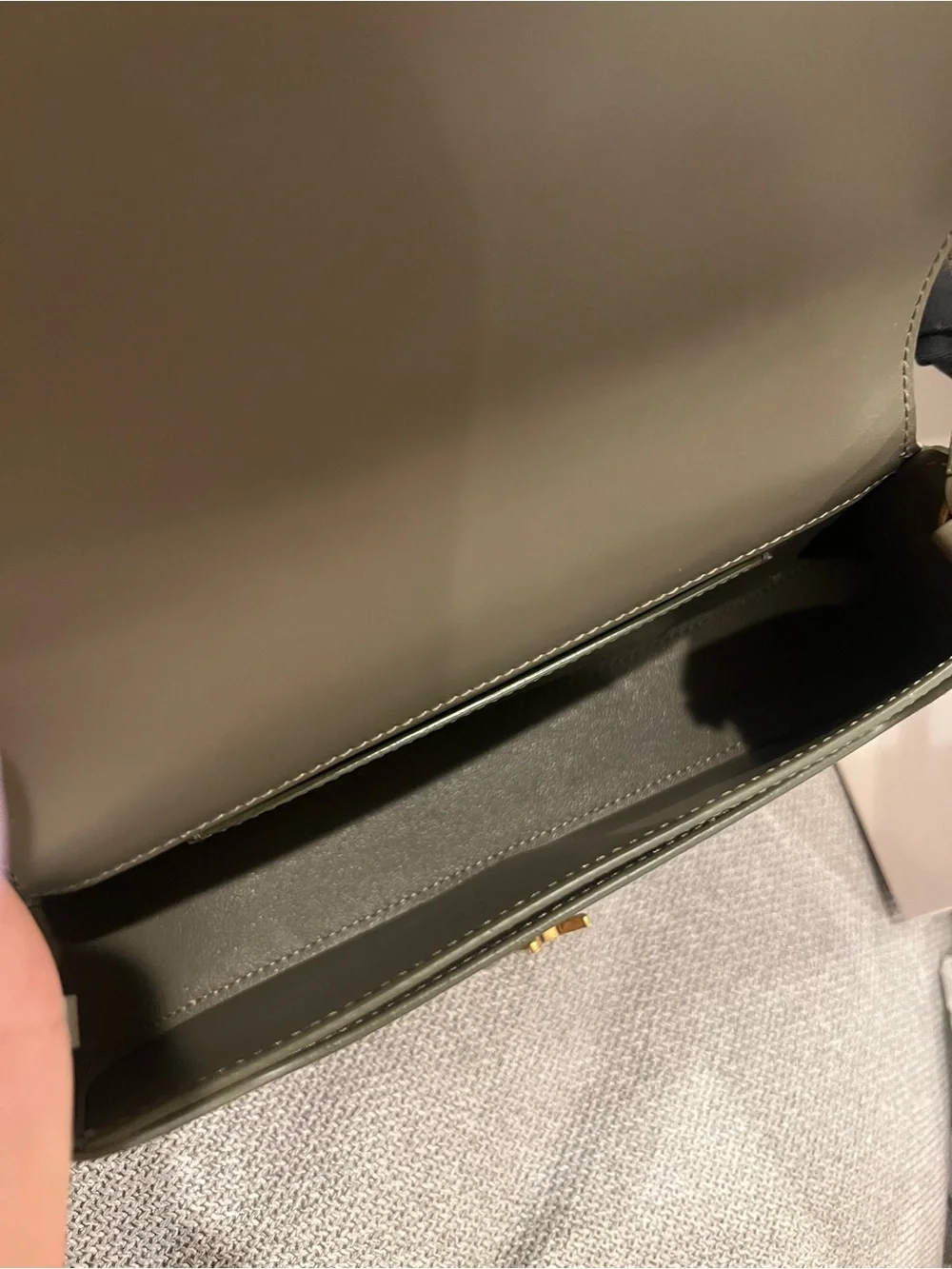 NEW SAINT LAURENT YSL Voltaire Mini Leather Shoulder Bag - “Strong Moss” Olive